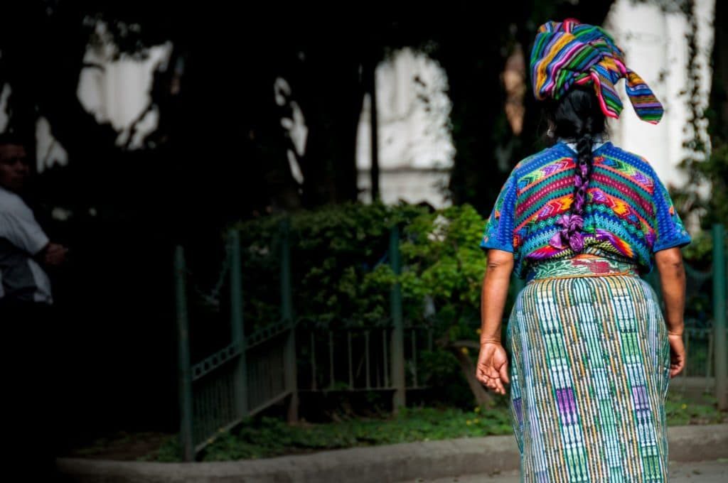 Indigenous woman in guatemala