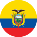 Ecuador round flag